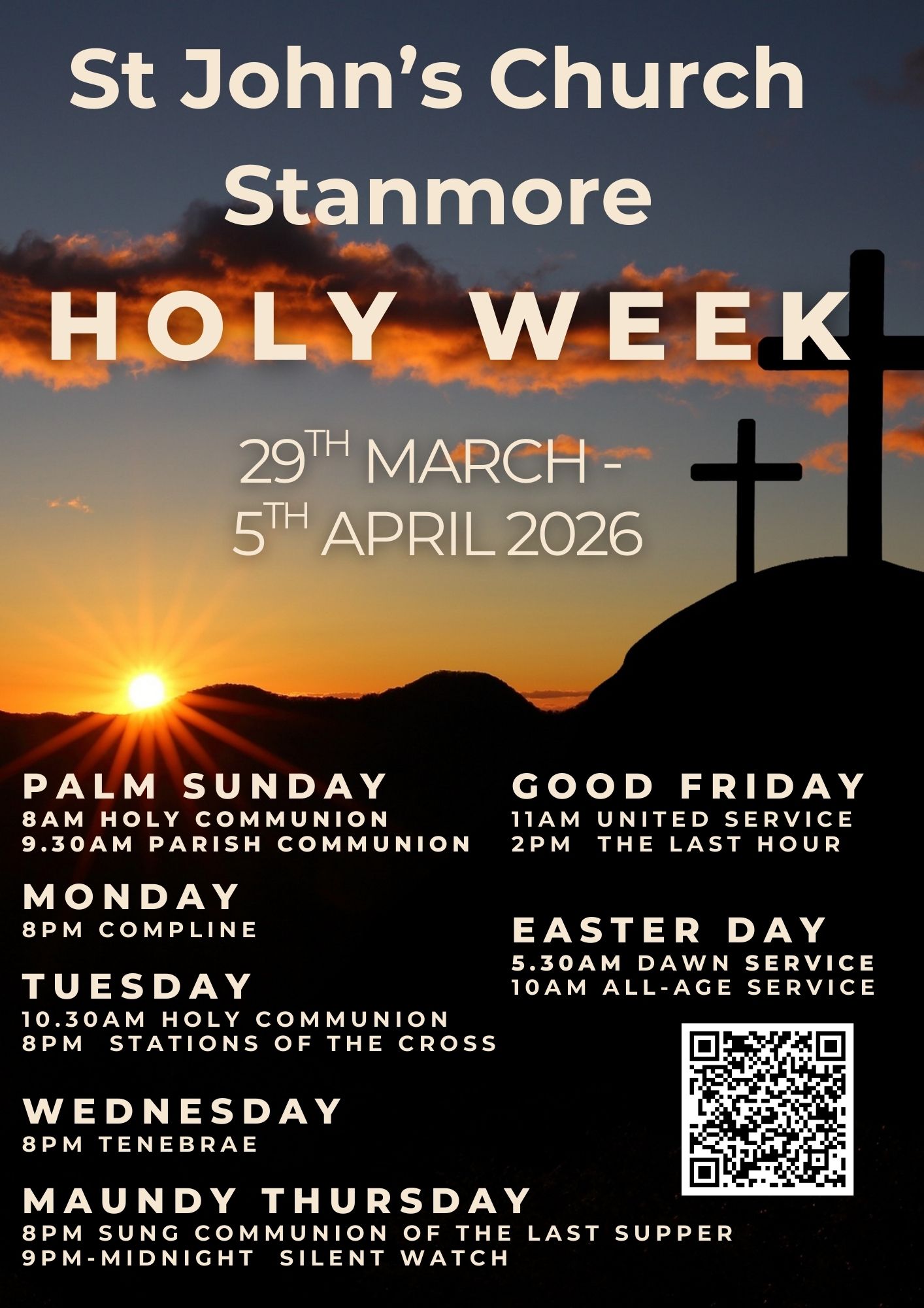 Easter services poster master